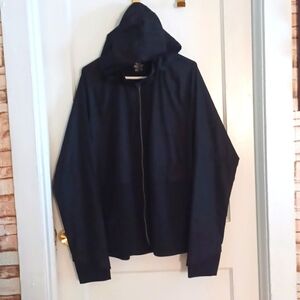 Avia wind breaker jacket hoodied jacket  women's size XXLARGE black